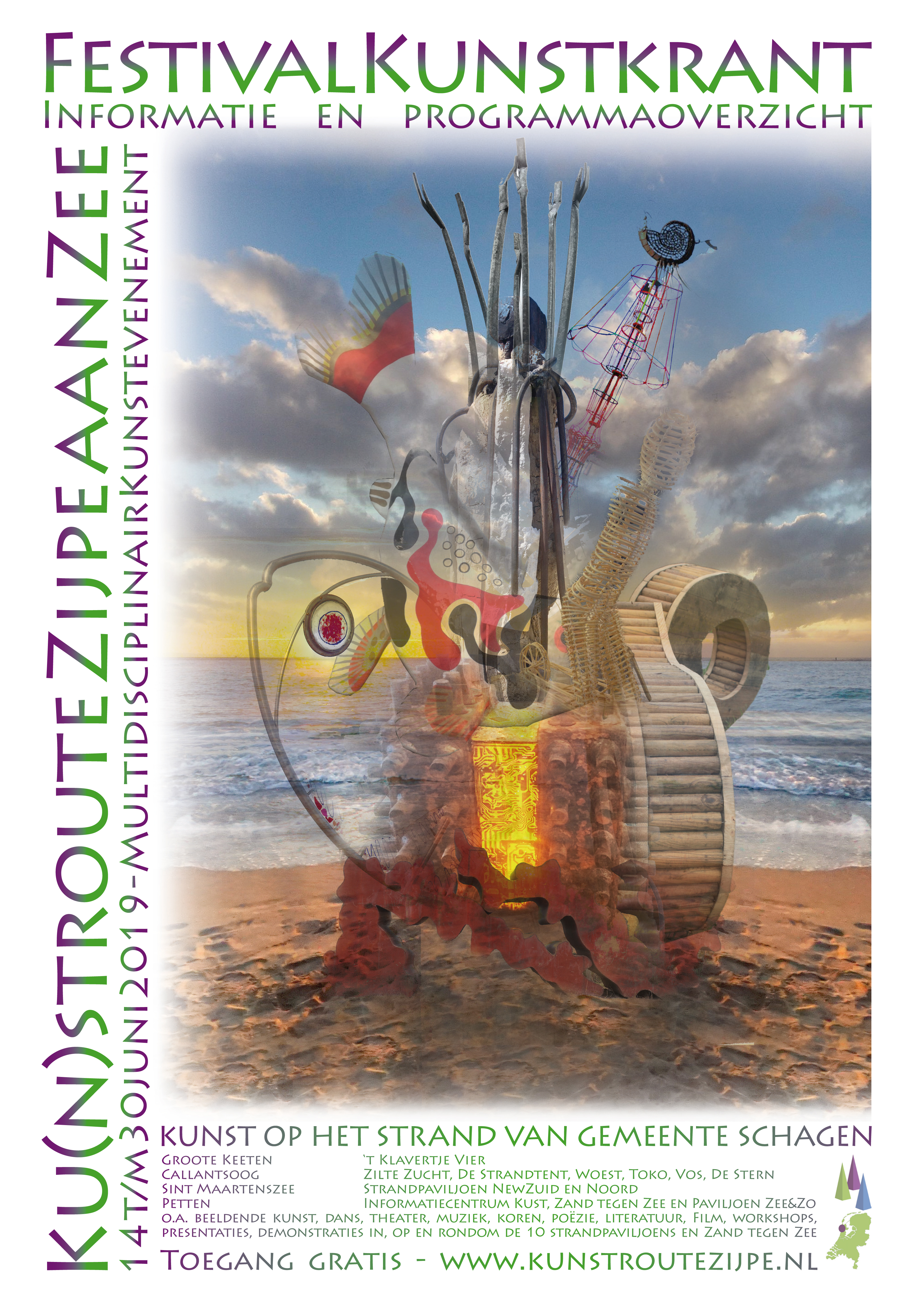 Festival Kunstkrant van Ku(n)stroute Zijpe aan Zee