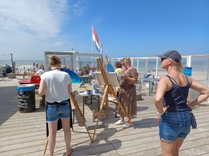 Workshop "Schilderen aan Zee, een unieke beleving" door Yvonne Zwaan
